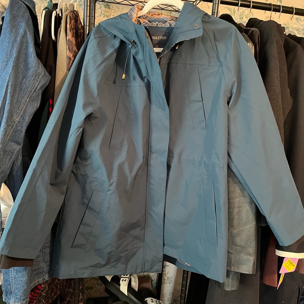 Pendleton Blue And Tan Patterned Jacket - image 1